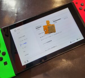 switch SDカードスロット交換修理後