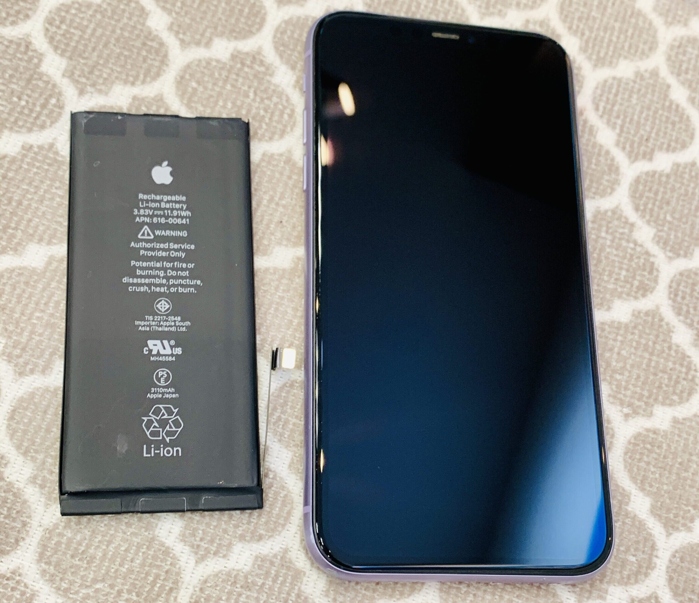 【修理実例】iPhone11バッテリー交換